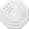 Ekena Millwork Westin Architectural Grade PVC Ceiling Medallion, 36"OD x 3"ID x 14 1/4"C x 1"P, One-Piece CMP36WN-03000 - alternate 1